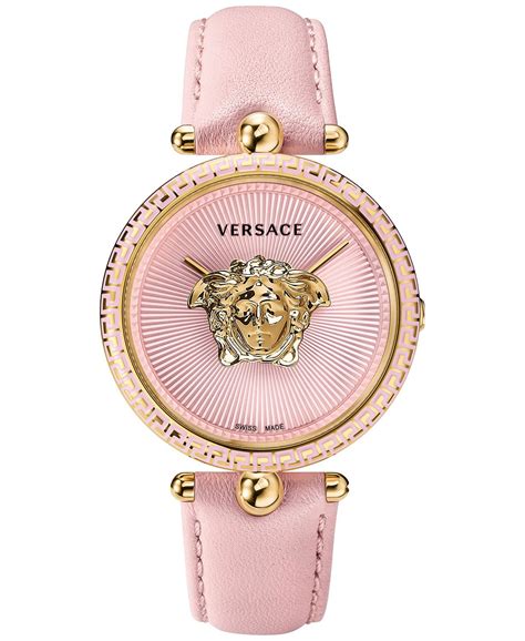 versace pink palazzo empire watch price|Women's Swiss Palazzo Empire Pink Leather Strap Watch 39mm.